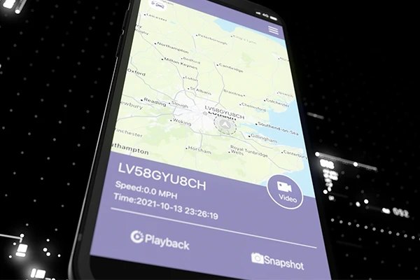 L&rsquo;app del registratore Brigade aperta su uno smartphone