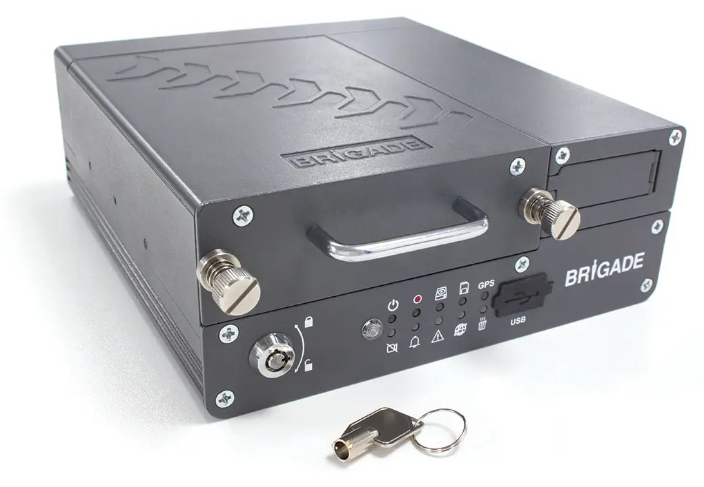 Registratore digitale mobile Brigade MDR-508 a 8 canali, con alloggiamento in alluminio